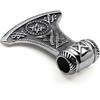 Jewelry Men's Necklace Punk Thor's Hammer Amulet Pendant Made Of Stainless Steel