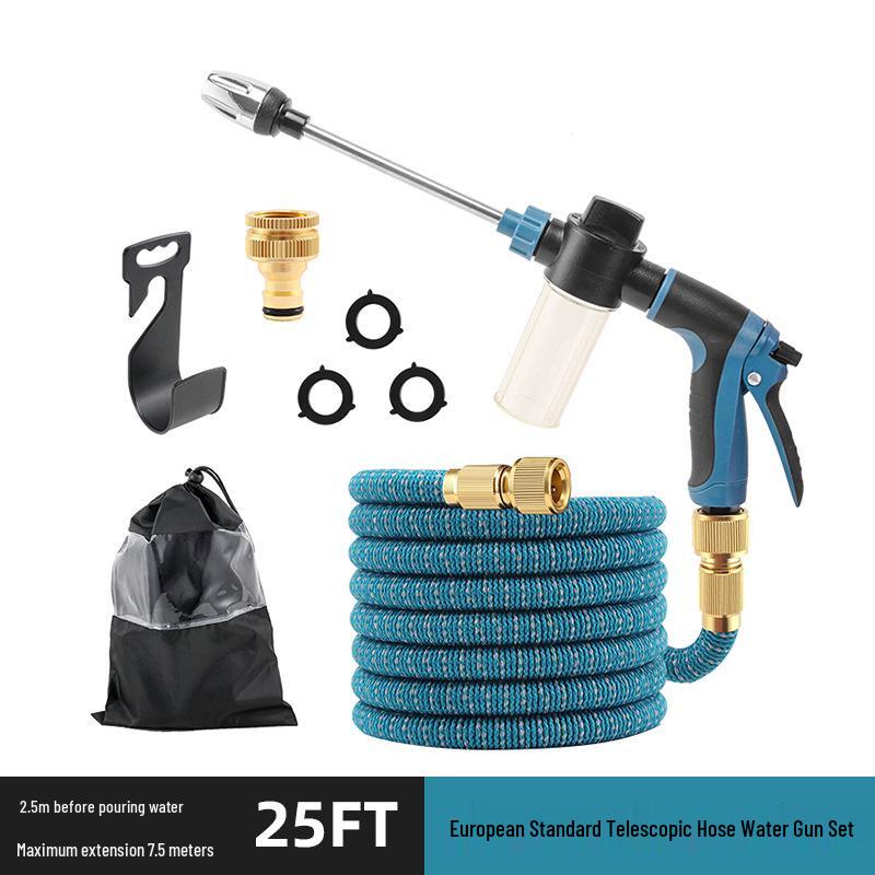 Exclusive Retractable Garden Hose & High-Pressure Water Gun for Gardening & Car Washing