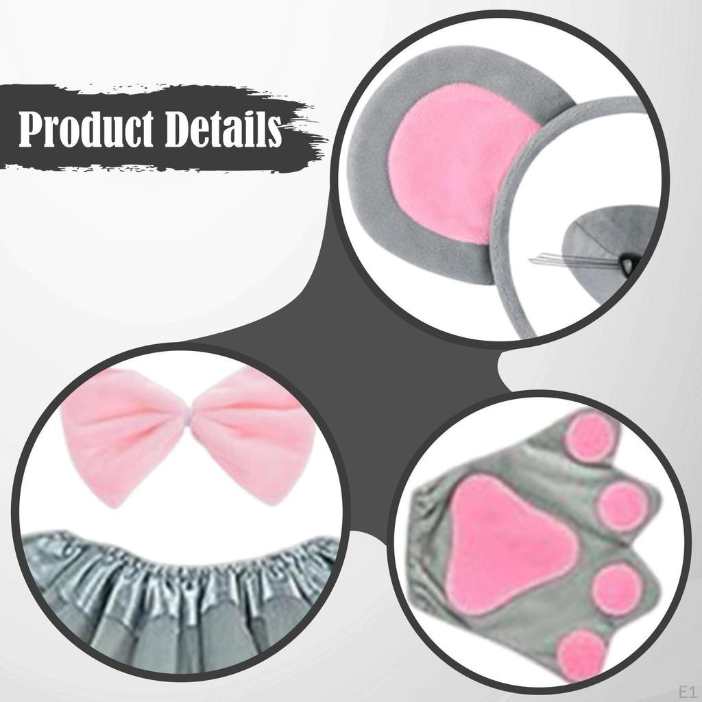 Niedliches Mausohren-Stirnband Kinder Kopfschmuck für Halloween Party Requisite Geburtstag