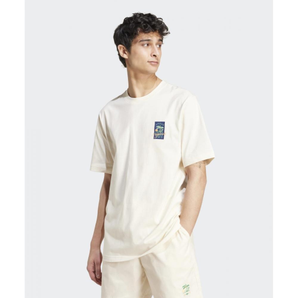 

Футболка ADIDAS Leisure Badge кремовая JD6340