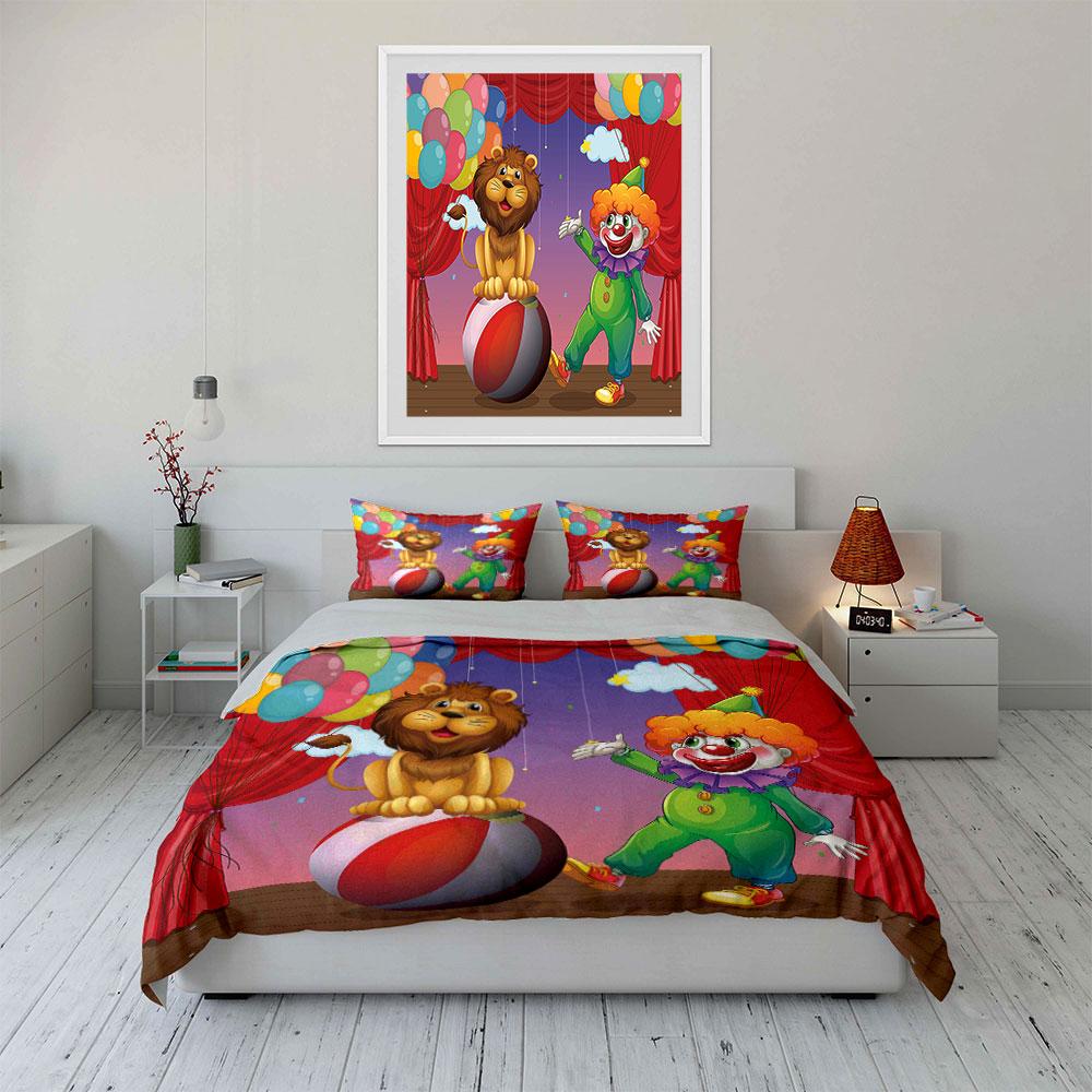 "Whimsical circus dreams" Bedding sets Duvet covers Pillowcases(1* Duvet Cover 2* Pillowcases without duvet insert)
