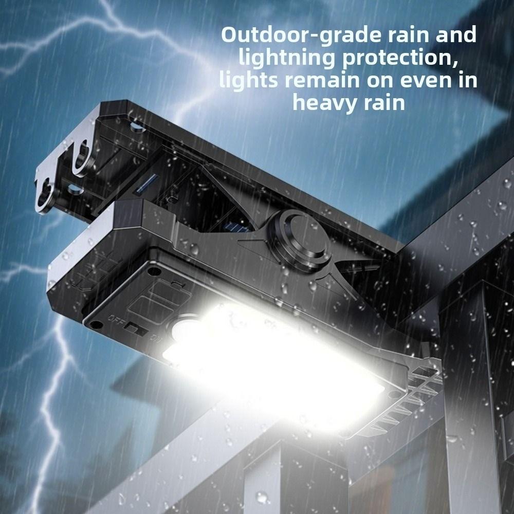 Clip On Solar Clip-on Lamp 3 Modes Smart Sensor Garden Wall Light Waterproof Human Body Induction Solar Fence Light Gate