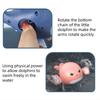 3Pcs Kids Bath Dolphin Toy Swimming Clockwork Dolls Play Water Fun Bathing Cute Fun Children Bathroom Shower Bathtub Animals Toy