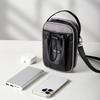 Bolsa de Tiracolo Minimalista para Celular Masculino Bolsa Transversal para Celular Bolsa de Ombro para o Dia a Dia com Porta-Garrafa Pequena Bolsa para Essenciais