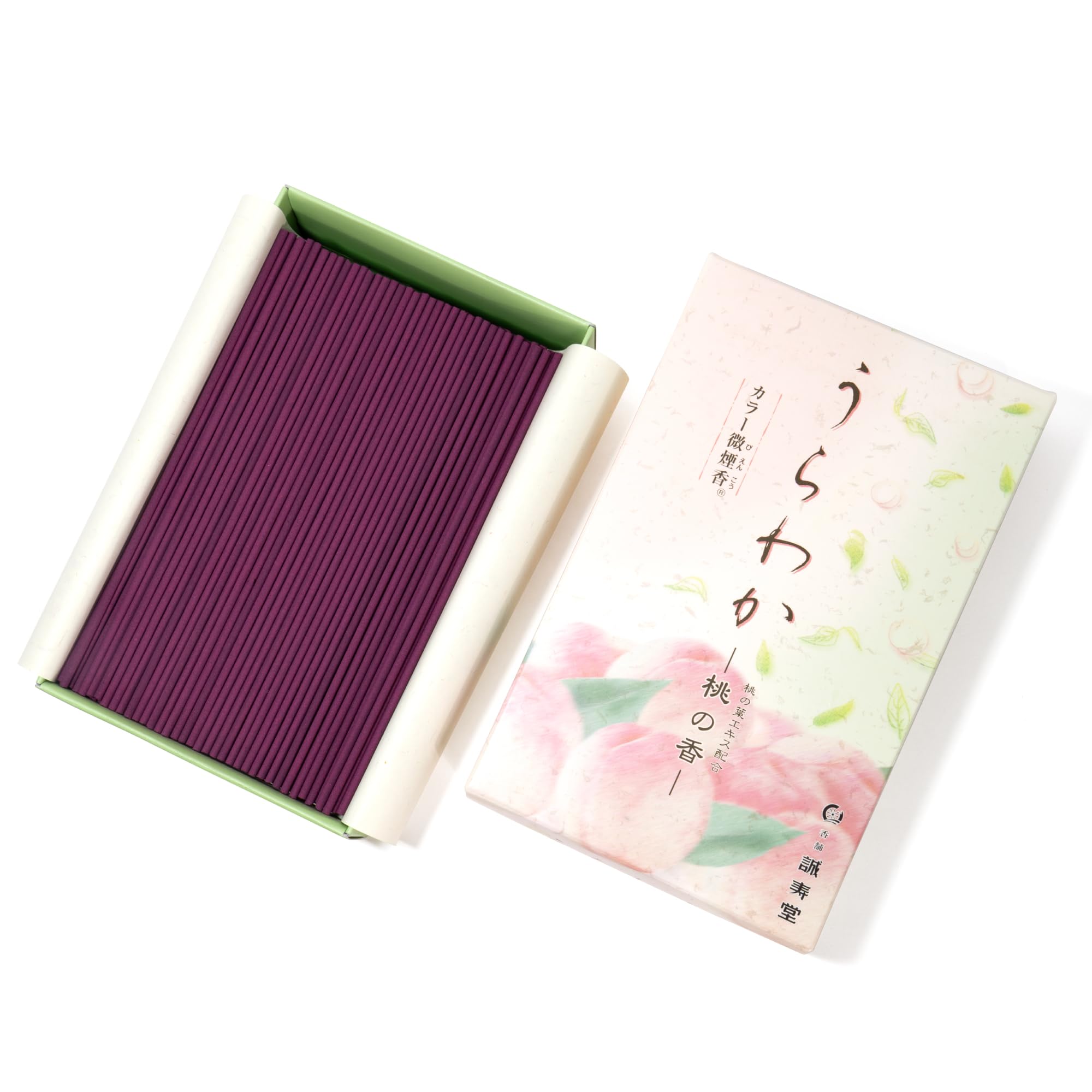 

Akazawa Choyo Original Urawaka Authentic Buddhist Altar Low Indoor Use Incense, Series, Premium, Incense, Accessories, Smoke, (Peach Scent)