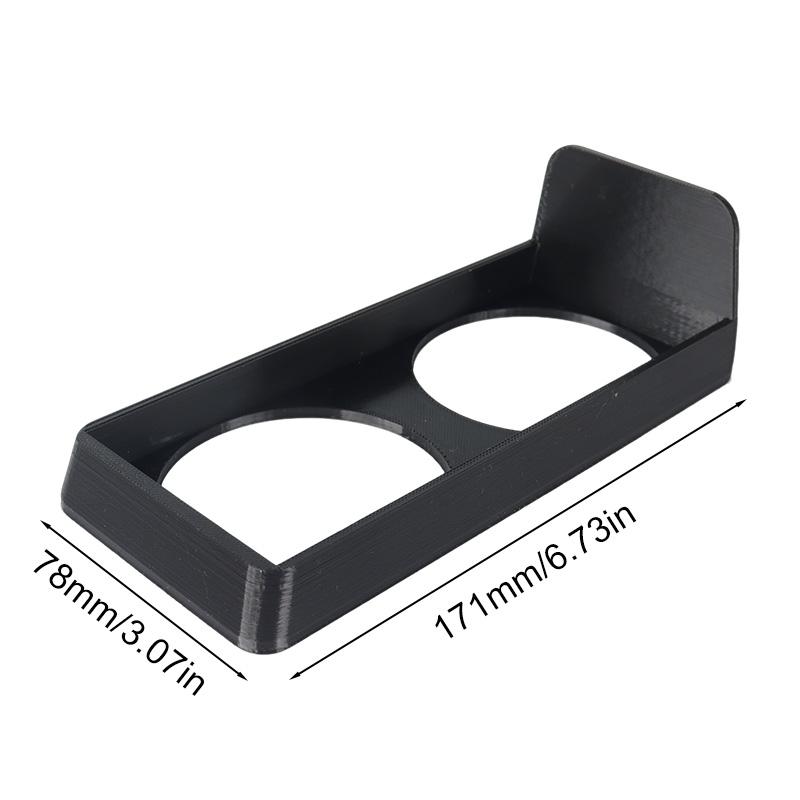 Water Cup Holder Panel for DS3 Cup Holder Insert – Fits Full Size Centre Console Armrest - 3D Printed Black Cup Holder Insert