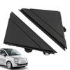 Left Right Gloss Black Car Door Mirror Flag Covers Trims Molding 1SH17KX7AA 1SH16KX7AA Fits for Fiat 500 2012-2017