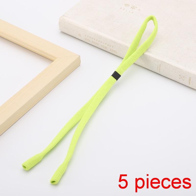 Adjustable Glasses Strap 5Pcs Anti Slip Skin Friendly Eyeglass Lanyard Spectacle Neck Cord for Hiking Camping Daily Use