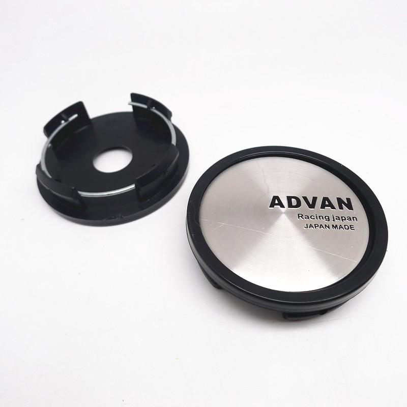 4 Stück 58mm 52mm Advan Racing Felgendeckel Auto Mittelnaben Nabenkappen Auto Felgen Staubschutz Logo Emblem Abzeichen Styling Zubehör