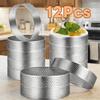12 Piece 8 CM Mousse Cake Ring Stainless Steel Pastry Mold Baking Tool French Dessert Mold  Bakery