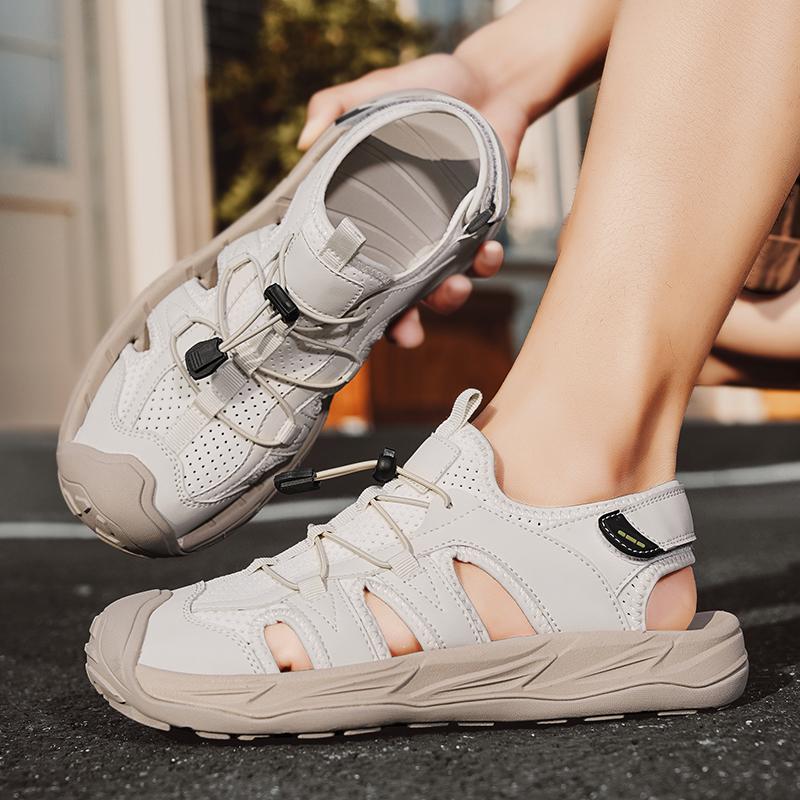 Fashion Men's Breathable Shoes Fashion Men's Casual Sandals Outdoor Non Slip Beach Sandals Men Walking Shoes All-match Luxury Sandals