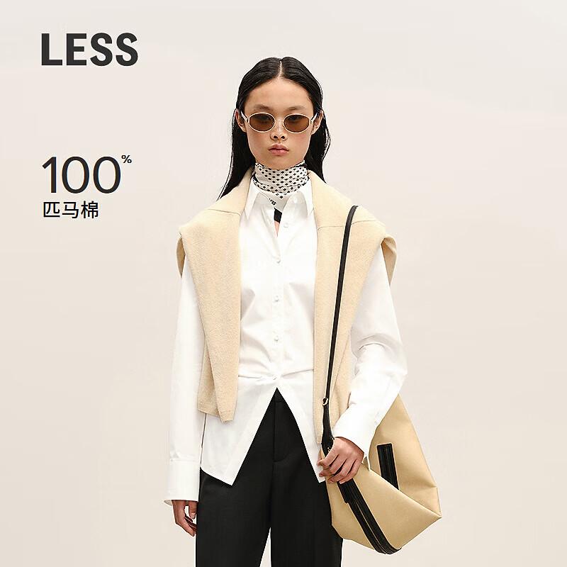 

LESS 2026 Spring Loose Fit Cotton Long-Sleeve Shirt L
