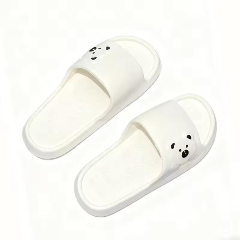 Summer Cartoon Bear Indoor Slippers for Women Lightweight Soft EVA Slides Woman Comfort Home Bathroom Non Slip Slippers