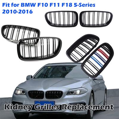 Rhyming Front Bumper Kidney Grille Black Dual Grill Fit For BMW F10 F11 F18 5-Series 2010-2016 Car Accessories Replacement