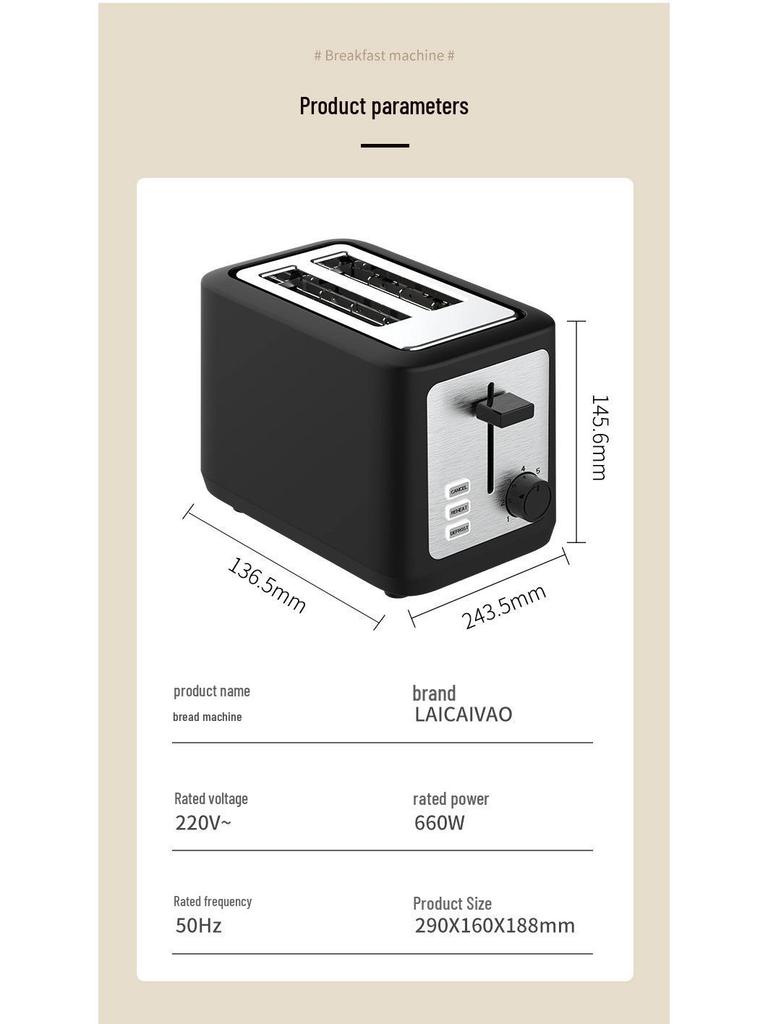 Smart Toaster: Automatic & Efficient Sandwich and Bread Toaster, Saves Time and Effort