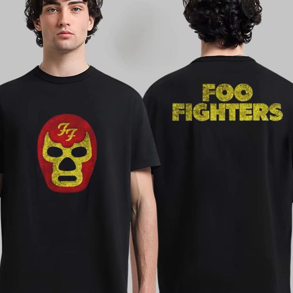 2026 Retro Foo Fighters Cotton Band Shirt Unisex Summer Short Sleeve Fashion Brand Tee Luxury Casual Vintage Tshirt Ins Y2k