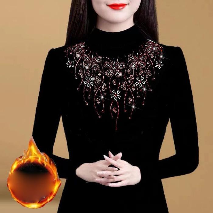 

Утолщенный и теплый флис, новые осенние и зимние модные топы с узкими рюшами, маленькие рубашки, женские базовые рубашки XL