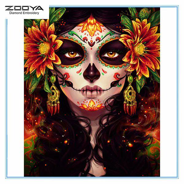 

ZOOYA DIY 5D Полный квадратный горный хрусталь Зомби Демон Алмазная вышивка Картина Вышивка крестом Домашний декор