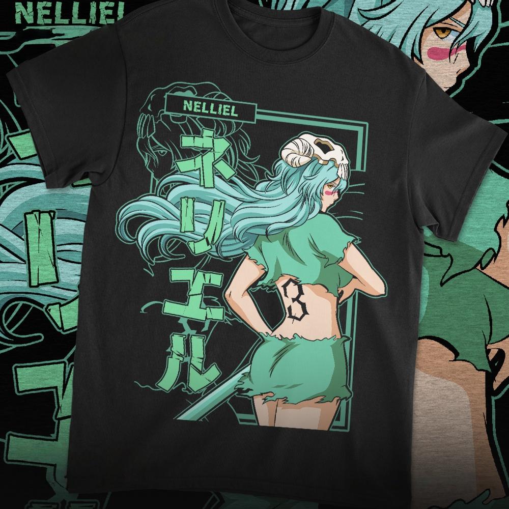 

Nelliel 2026 anime Bleach Graphic TShirt 100Cotton Oversized Shirt unisex Unisex Short Y2k Selling Popular Sleeve ONeck Fashion 4XL