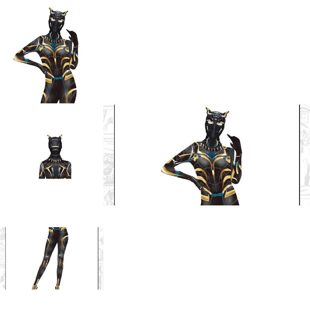 Black Pantherwakanda Forever Letitia Wright Women's Elastic Bodysuit Headwear Cospaly