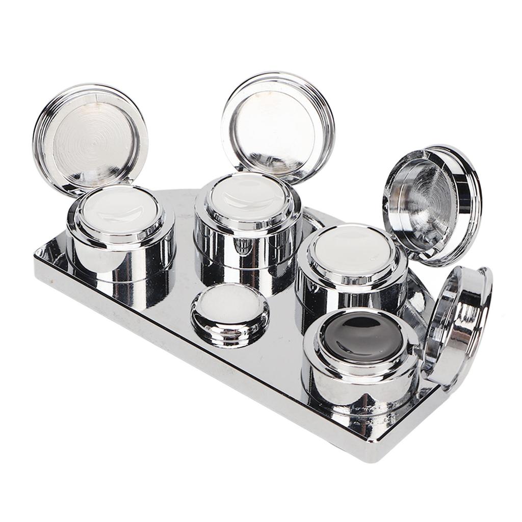 Watch Oil Cup Stand Stainless Steel 4 Dish Reusable Portable Watch Oil Cup Tray for Amateurs