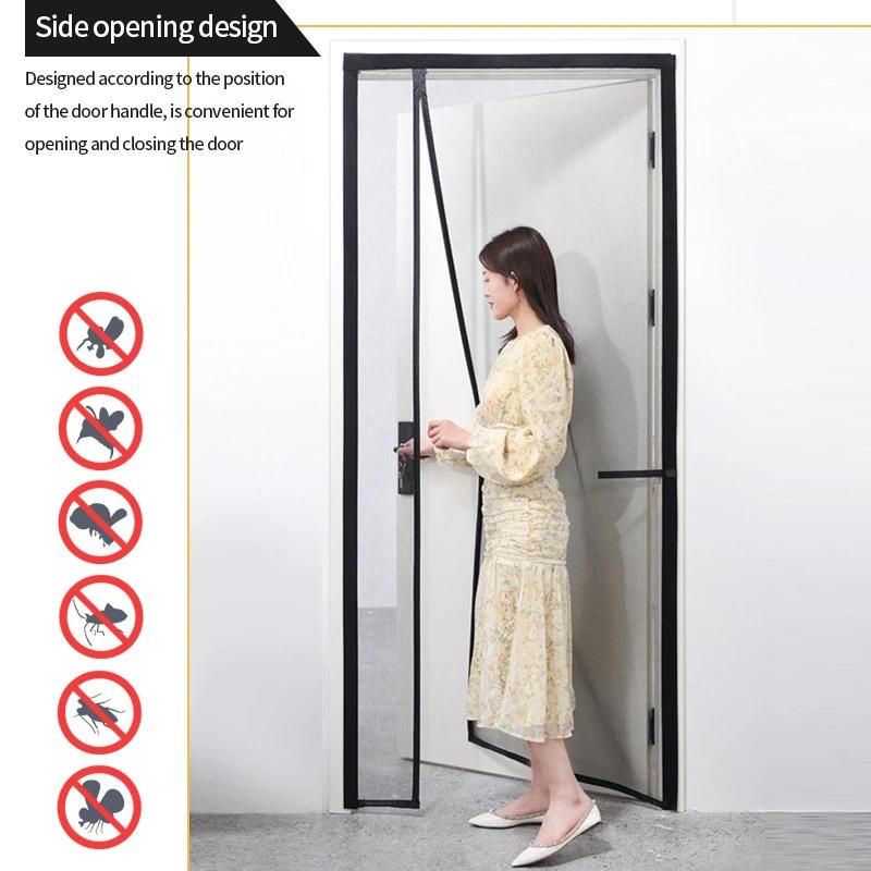 Mesh Mosquito Proof Door Screen Curtains Summer Magnetic Mosquito Net Cover Insect-Proof Automatic Closing Door Screen