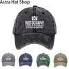 Photography Baseball Cap with White Camera Design  Lightweight Breathable Hat for Travel Outdoor Photography and Enthusiasts