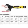 CR-V Universal Spanner Large  Opening Bathroom Wrench Multi Tool Adjustable Wrench  Nut Wrenchhold
