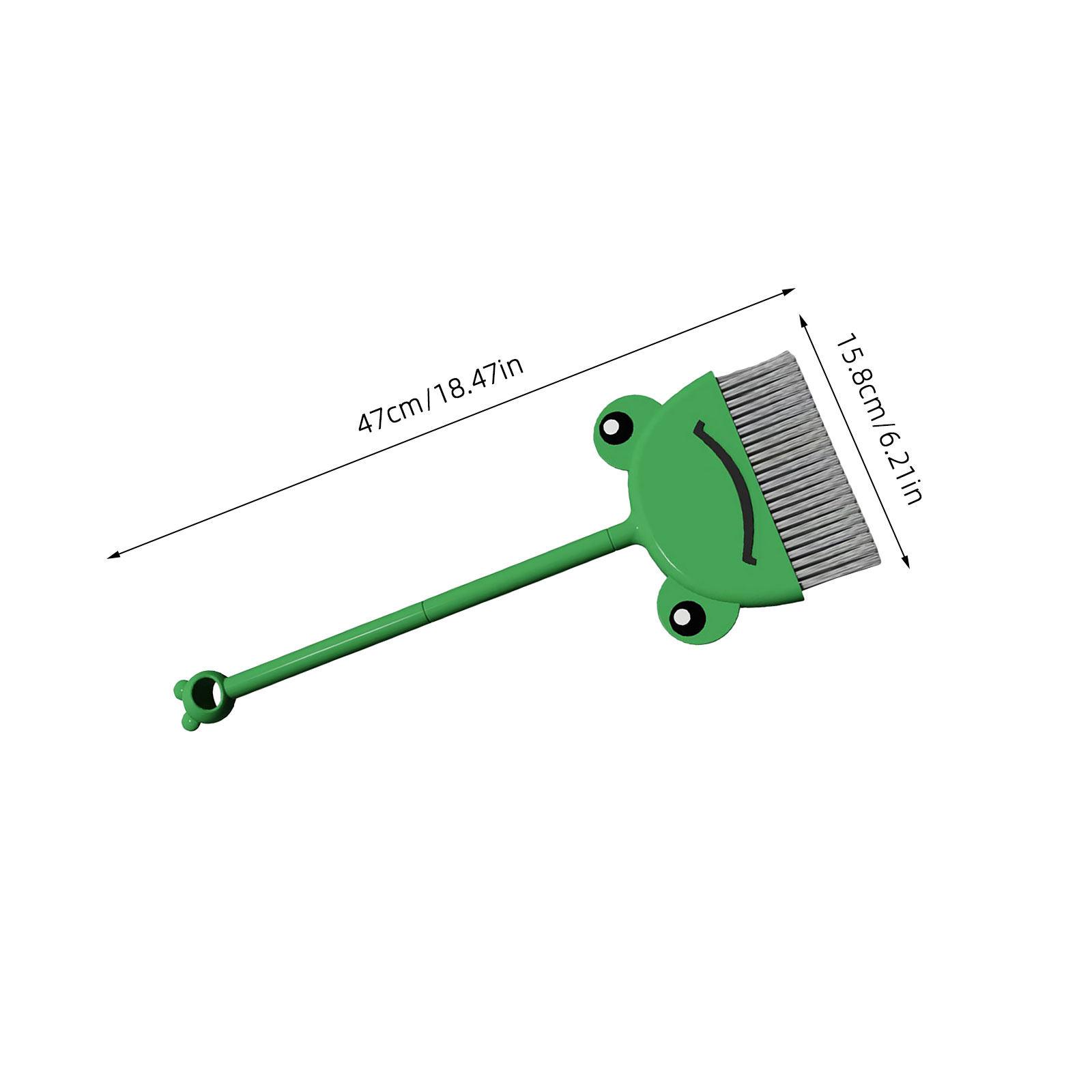 

Children Mini Broom Cute Frog Shape PP Pet Material Small Cleaning Broom for Kids Housework Helper Pretend Play Toys