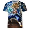 Dragon Ball Series 3D Digital Printed Men's Fashion Trend Round Neck Short Sleeved T-shirt