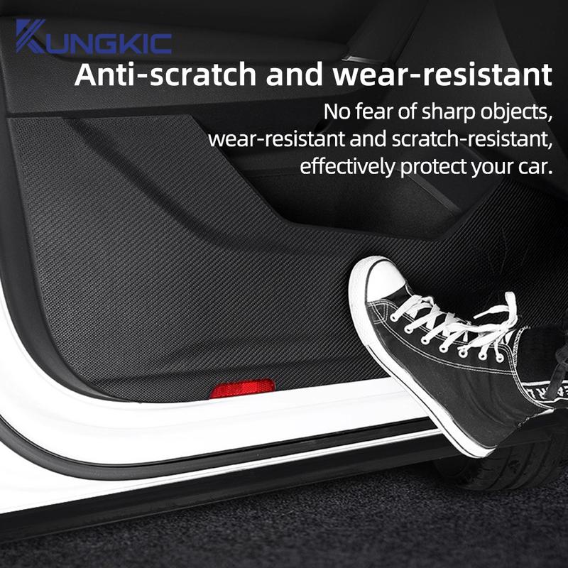 Car Door Anti-kick Pad Decorative Protective Pad for Ford Focus Mk4      2024 2025 Leather Carbon Mat