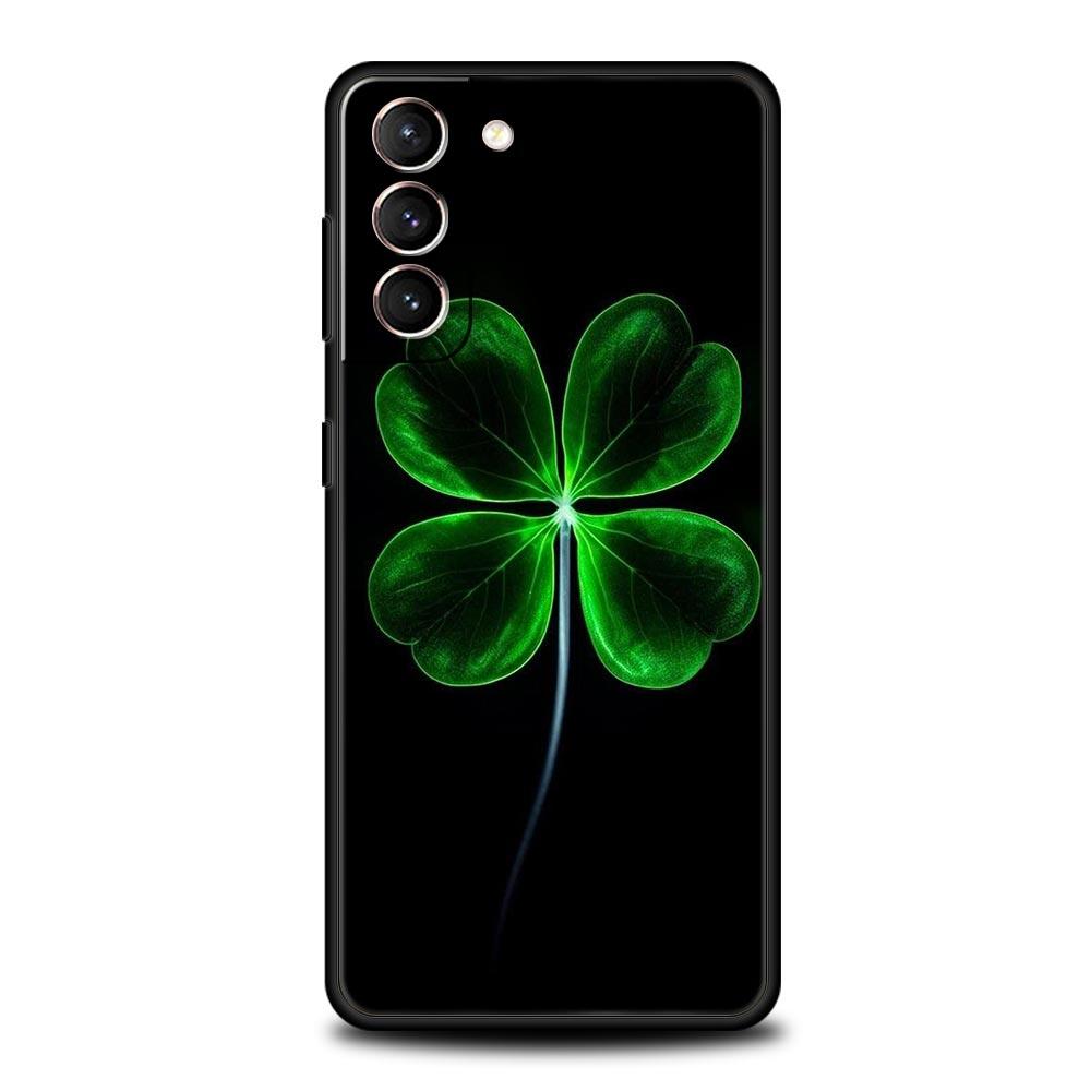 Lucky Grass Phone Case For Samsung Galaxy S24 S23 S22 S20 Ultra S21 FE 5G S10 S9 Plus S10E S8 Soft Silicone Cover
