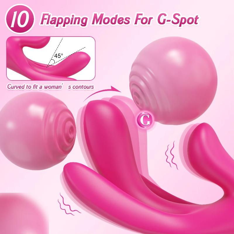 Wiggle Finger Vibrator G-Spot Vagina Vibrator Clitoris Stimulator 3 In 1 Female Masturbation Adult Goods Sex Toy for Women