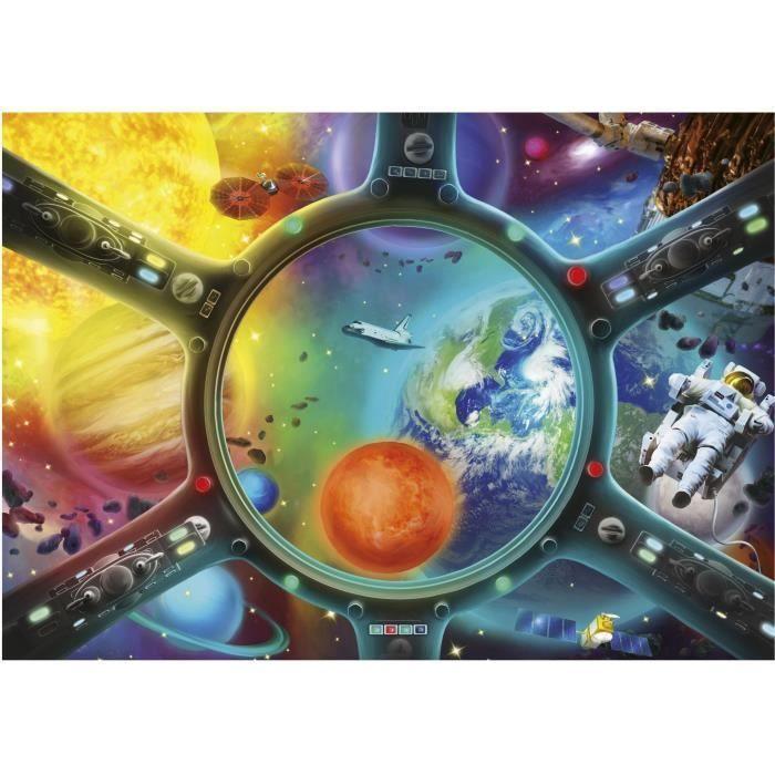 Puzzle - EDUCA - Promenade Spatiale - 500 pieces - Theme Science et espace - Dimensions 48x34 cm