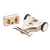 Assembled Wooden Remote Controlled Combat Vehicle With Rotating Sawtooth Toy Set