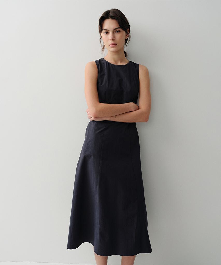 Ia Raye Sleeveless Dress (Navy)