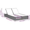 VidaXL Chaise longue double avec coussins marron résine tressée 368629