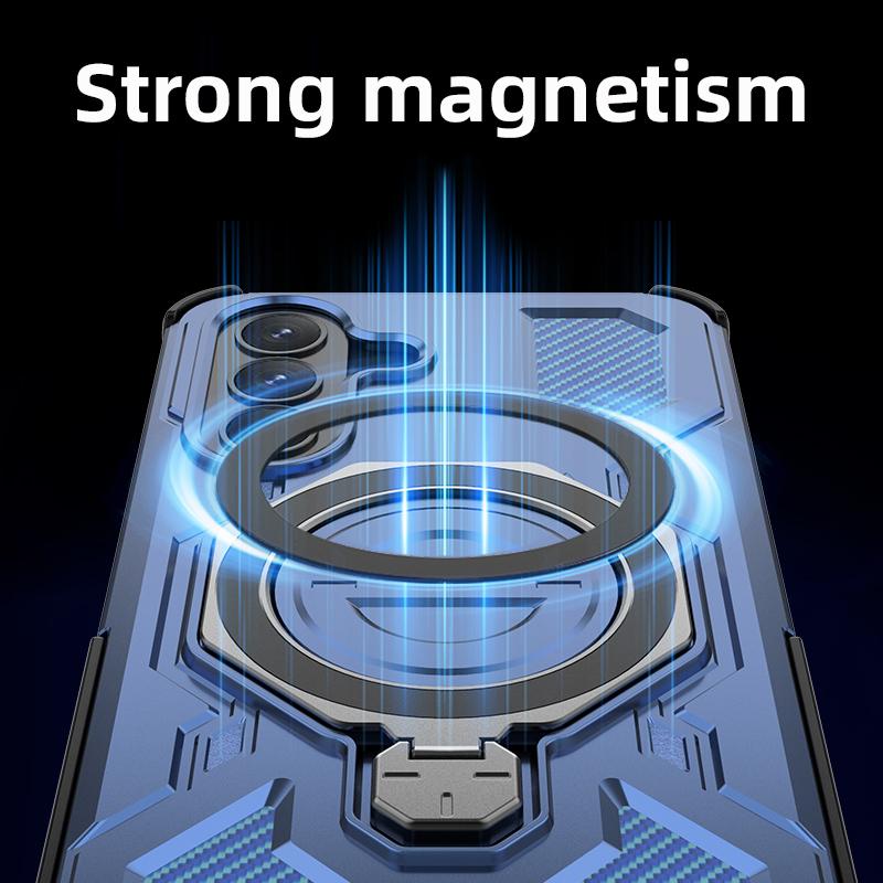 Magnetic Stand Case for Samsung Galaxy A17 5G A57 A37 A16 A56 A55 S26 Ultra S25 FE S26 Plus Ring Stand Protective Accessories