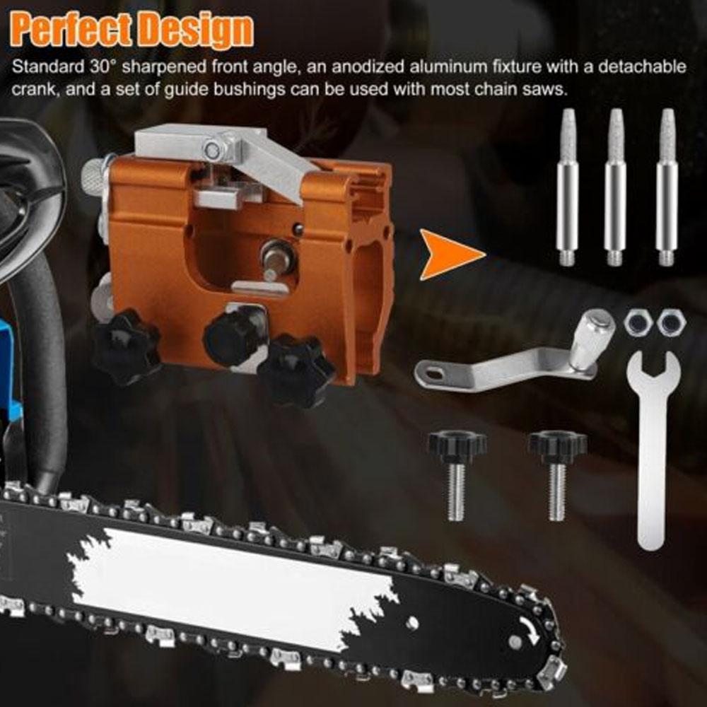 Chainsaw Sharpener Portable Hand Crank Chain Saw Sharpener Tool Suitable For 4"-22" Chain Saws Electric Saw