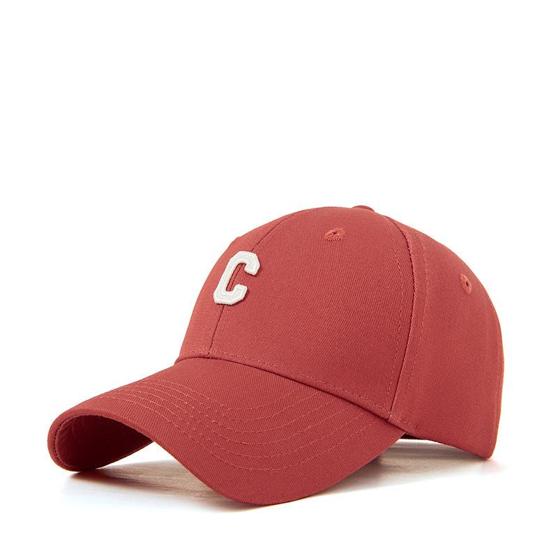 Multi-Color Good Quality C Letter Cotton Baseball Cap For Men And Women, Spring And Summer Sunshade, Sun Protection, Dome Curved Brim Cap