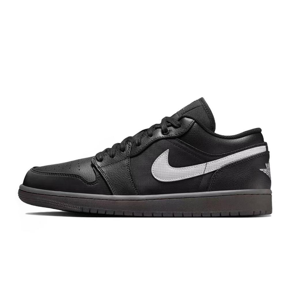 Jordan Air Jordan 1 Vintage Basketball Shoes Unisex Low Top Black/Purple HV5968-001(Team80-S-BOX)