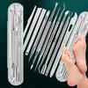 10pcs Stainless Steel Pedicure Tool Set Precision Manicure Knife for Removing Dead Skin Callus Portable Foot Cuticle Care 2027