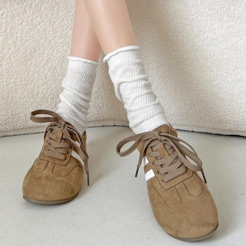 Fashion Casual Women Sneakers 2025 Popular Retro German Training Shoes Niche Comfortable Soft Soled Flat Shoes Versatile Single Shoes