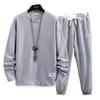 Men's Plus Size Autumn Two-Piece Set: Sweatshirt and Sweatpants Sports Casual