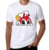 Unisexs Cotton Tshirt With Jollibee Fried Chicken Print Casual Cartoon Graphic Tee For Fast Food Lovers