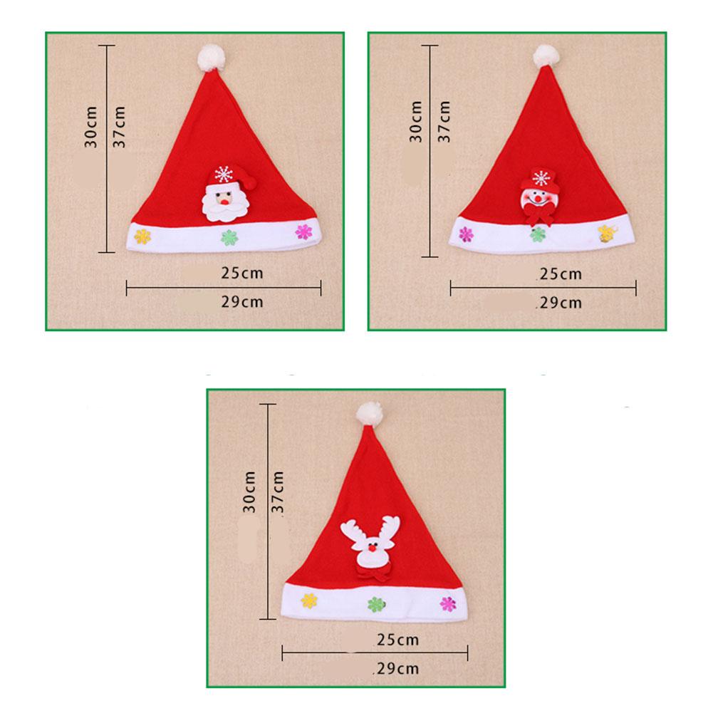 Adult/Children Christmas Santa Hat Comfortable Plush Fabric
