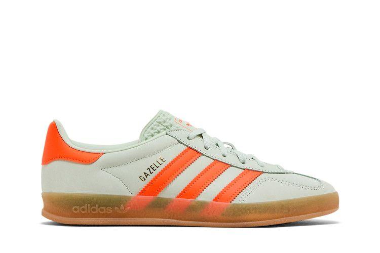 adidas Gazelle Indoor Linen Green Solar Orange (Women's)