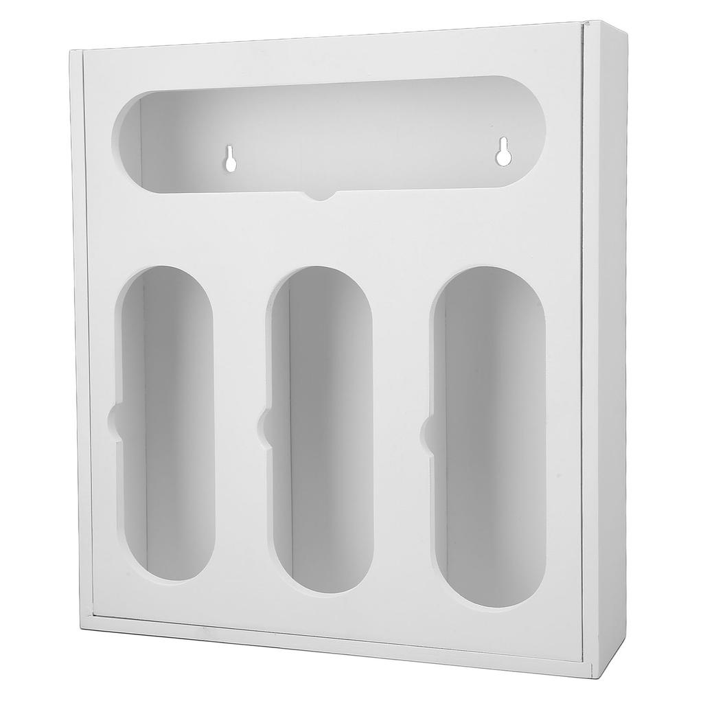 Food Storage Bag Container Bamboo Polished  Drawer Design Food Bag Storage Box for Kitchen Home