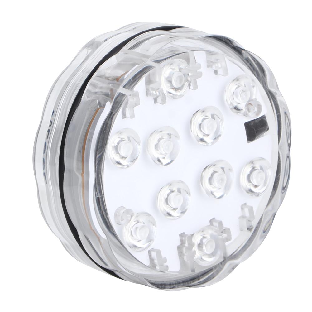 Wasserdichte 10LED RGB Unterwasser Tauchlicht Schwimmbadbeleuchtung mit Fernbedienung