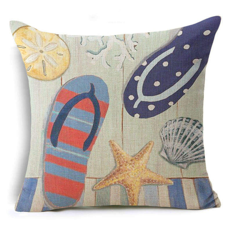 European and American Retro Mermaid Pillowcase Car Cushion